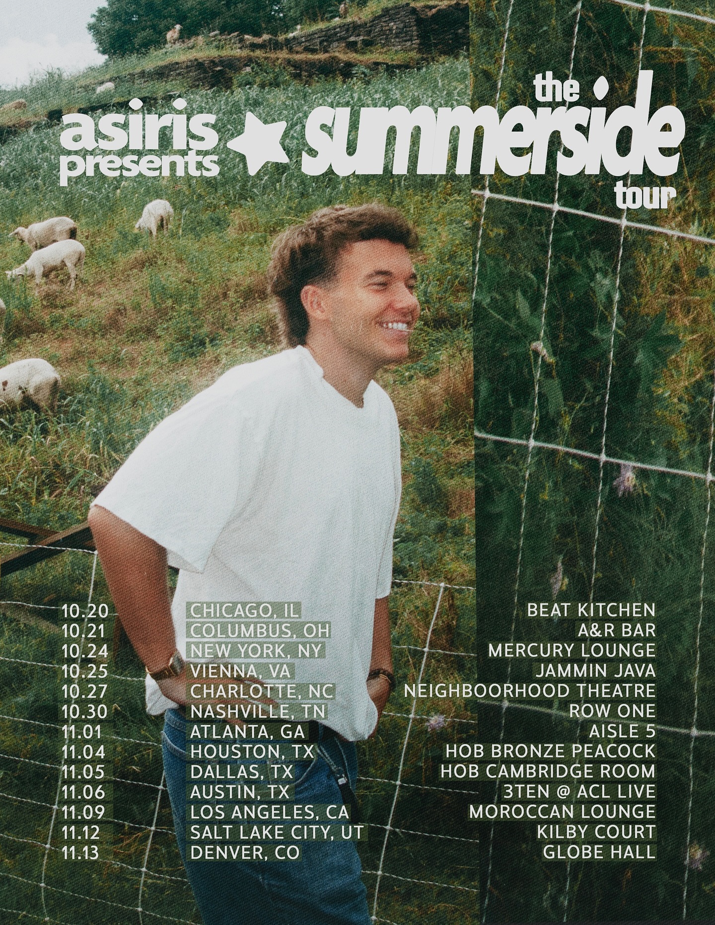 asiris The Summerside Tour Poster